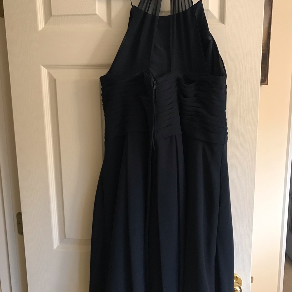 Knee length bridesmaid dress